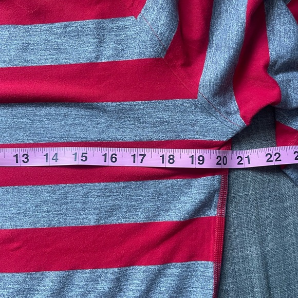 Lululemon Striped Long Sleeve Top Red/Grey Size Large - Picture 7 of 7